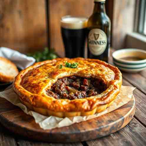 The Best Guinness Beer Beef Stew Pie Recipe